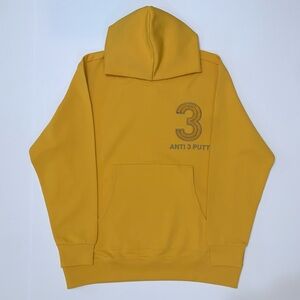 Adidas Adicross Anti 3 Putt Men’s 'Yellow' Hooded Sweatshirt-Size L New